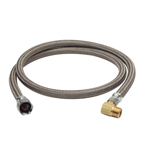 Brasscraft BrassCraft 1/2 in. FIP pc X 3/8 in. D Compression 48 in. Steel Dishwasher Supply Line B8-48DW6 P - main